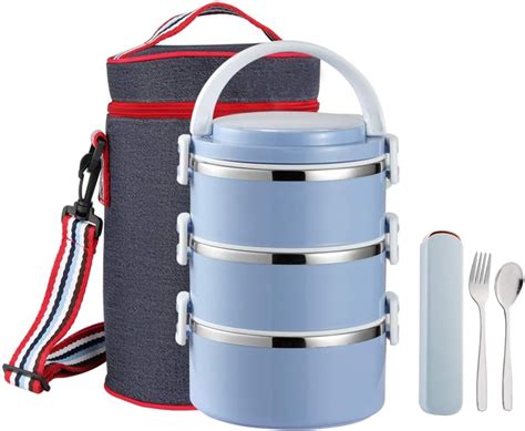 amazon lunch boxes steel|steel lunch box 4 containers.